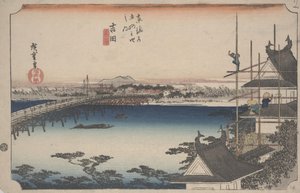 Toyokawa B Sırtı by Ando or Utagawa Hiroshige
