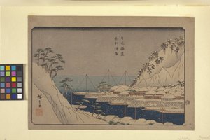 Japonya Limanlarından Uraga by Ando or Utagawa Hiroshige