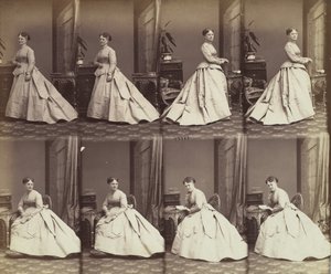 Ester David, 1866. by Andre Adolphe Eugene Disderi