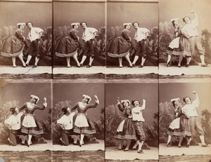 Eugenie Schlosser ve Coralli, 1863. by Andre Adolphe Eugene Disderi