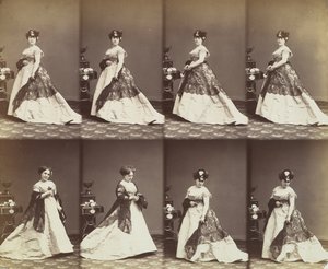 Louise Abigdon, 1866. by Andre Adolphe Eugene Disderi