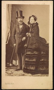 Napolyon III ve Eugenie by Andre Adolphe Eugene Disderi