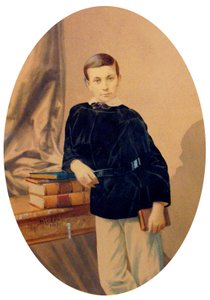 Monako Prensi I. Albert, 1860 dolayları (boyalı fotoğraf) by Andre Adolphe Eugene Disderi