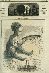 1870, sosyal mutfak: küçük bir kız, güneşin ısıttığı ocakta krep pişiriyor. 2 Ocak Gill