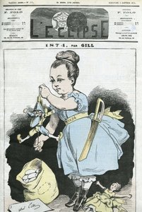1874: Bir kadın bir kuklayı manipüle ediyor. Gill