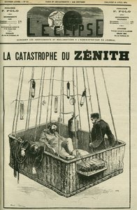 Hava balonu kazası, Zenith, 15 Nisan by Andre Gill