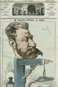 Fernand Raoul-Duval (Fernand Raoul Duval) tarafından çizilen karikatür by Andre Gill