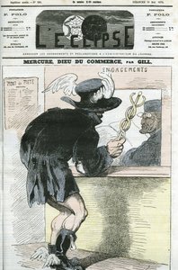 “Ticaret Tanrısı Merkür” karikatürü. Gill
