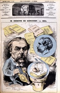 Edmond de Goncourt - Gill tarafından, 21/05/1876 tarihli “” L