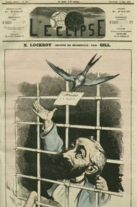 Edouard Simon Lockroy (1838-1913), Fransız politikacı, Marsilya milletvekili. 11 Mayıs Gill