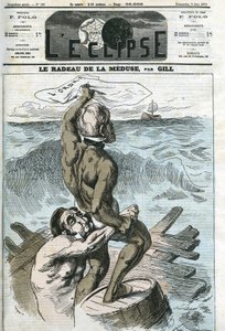 Eugene Rouher (1814-1884) ve Clement Duvernois (1836-1879), Fransız politikacılar. Gill, 9 Haziran tarihli “” L