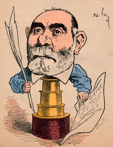 Francisque Sarcey, c1880. by Andre Gill