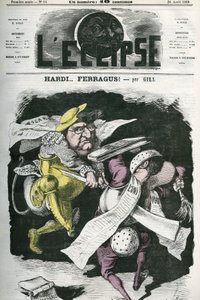 Hardi... Ferragus, “” Figaro”dan “” Evrene” çizim. 12 Nisan Gill