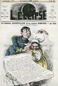 “” Fusilier Boquillon ve köylüsü Simone” çizimi. 31 Mayıs