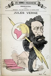 Jules Verne kalemiyle toprağı çimdikliyor - Gill
