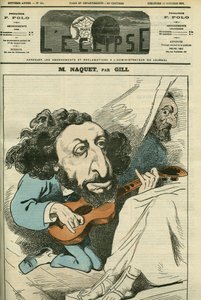 Alfred Naquet (1834-1916), Fransız politikacı portresi. Gill