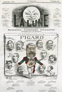 “Figaro Quotidien” gazetecilerinin portresi. Gill