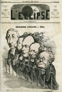 Bazı avukatlar, Emmanuel Arago (1812-1896), Leon Gambetta (1838-1882), Jules Grevy (1807-1891), Laurier ve Adolphe Cremieux (1796-1880). 22 Kasım Gill