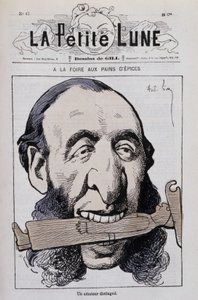 Zencefilli kurabiye fuarı, seçkin bir amatör: Karikatür, Jules Ferry