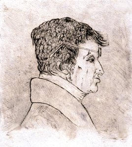 Andre Marie Ampere, otoportre yak. 1805-1810 (çizim)