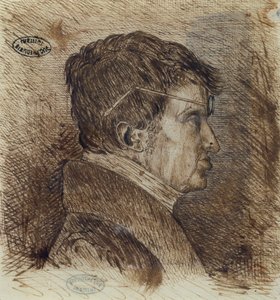 Kendi portresi 1775-1836, 19. yüzyılın başlarında kağıt kalem ve mürekkep