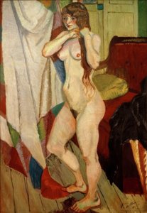 Suzanne Valadon saçını yapıyor