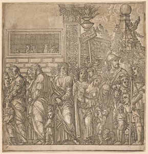 Julius Caesar'ın Zaferi: Erkekler, Kadınlar ve Çocukların Alayı, 1593-99. by Andrea Andreani