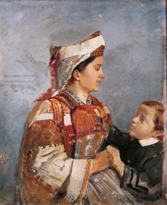 Arnavut Kostümlü Kadın, Andrea Cefaly (1827-1907) by Andrea Cefaly