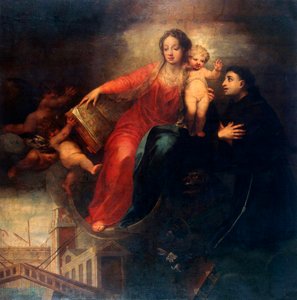 Padua'lı Aziz Anthony ile Madonna ve Çocuk', 1660'lar.