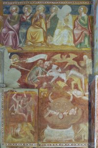 Lanetlilerin İşkenceleri (fresk) by Andrea De Bruni