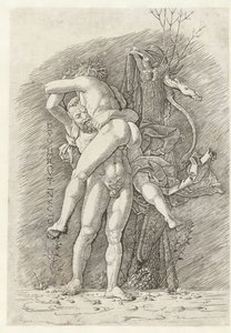 Herkül ve Antaeus Herkül yenilmez (nesne üzerindeki başlık)