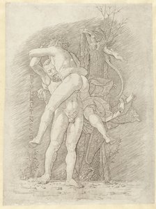 Herkül ve Antaeus Herkül yenilmez (nesne üzerindeki başlık)