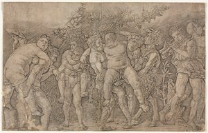 Silenus ile Bacchanal by Andrea Mantegna