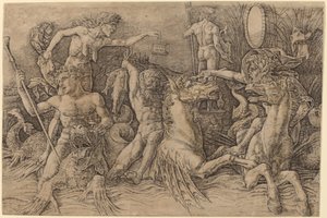 Deniz Tanrıları Savaşı [sol yarı] by Andrea Mantegna