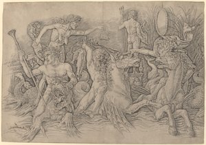 Deniz Tanrıları Savaşı [sol yarı] by Andrea Mantegna
