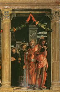 San Zeno Altarpiece Detayı, 1456-60 by Andrea Mantegna