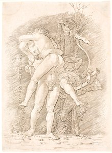 Herkül ve Antæus by Andrea Mantegna