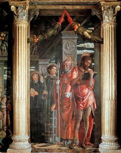 Aziz John ve Lorenzo ve iki Aziz, San Zeno Altarpiece
