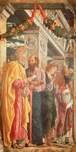Aziz Peter ve Paul ve iki Aziz, San Zeno Altarpiece