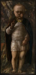 Bebek Kurtarıcı, c.1460 (tuval üzerine öfke) by Andrea Mantegna