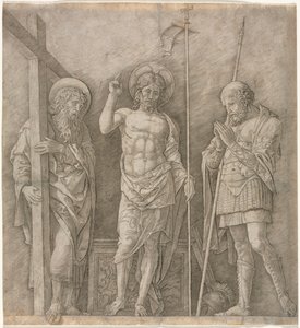 Aziz Andrew ve Longinus arasındaki Yükselen Mesih, 1470