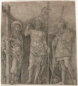 Aziz Andrew ve Longinus arasındaki Yükselen Mesih, 1470
