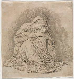 Bakire ve Çocuk, 1485-1491. by Andrea Mantegna