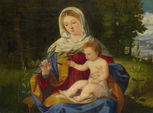 Madonna ve Zeytin Dalı Çocuk. 1515 civarında