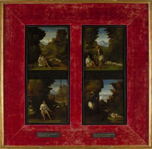 Tebaldeos Ekloglarından Sahneler, c. 1510 by Andrea Previtali