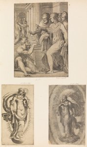 Aziz Peter ve Aziz John Topal Adamı İyileştirir, Bakire ve Çocuğu, ca. 1543-60. by Andrea Schiavone