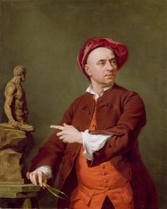 John Michael Rysbrack, Terra-Cotta Herkül Heykelini Modelliyor, 1753