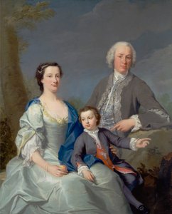 Sir Robert ve Leydi Smyth, Oğulları Hervey ile birlikte by Andrea Soldi