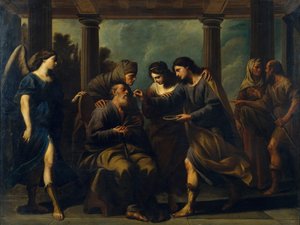 Tobias Babalarının Körlüğünü İyileştiriyor, c. 1640