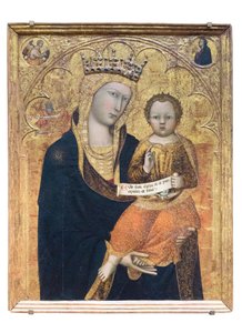 Madonna ve Çocuk, müjdeci St Luke ile birlikte